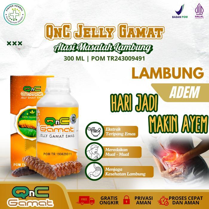 ish8- Qnc Jelly Gamat - Solusi Asam Lambung Akut, Maag, Gangguan Pencernaan, Sakit Perut,