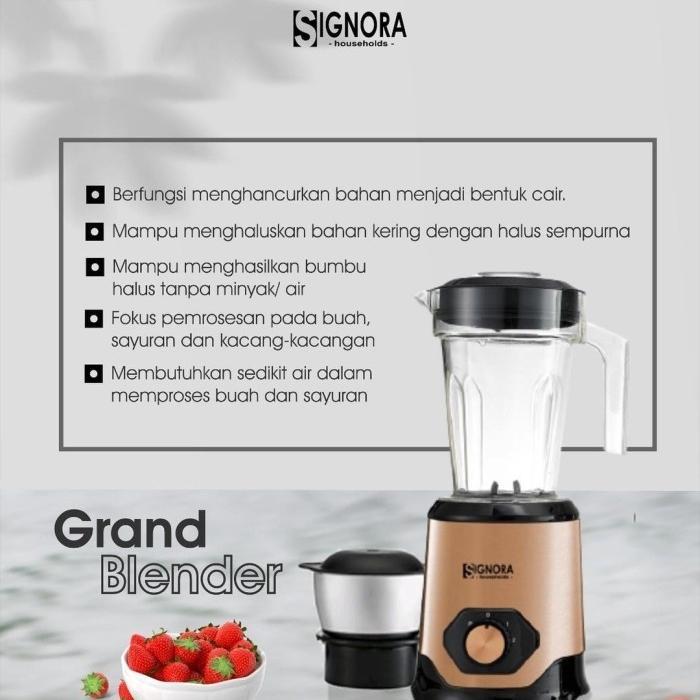 Signora New Grand Blender Grand Blender Rose Gold Blender Signora