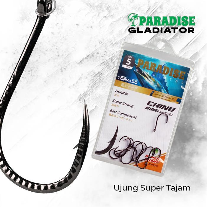 wkgw- Kail Paradise Gladiator Chinu Super Kuat Aloy Steel Untuk Kolam Liaran Laut Kail