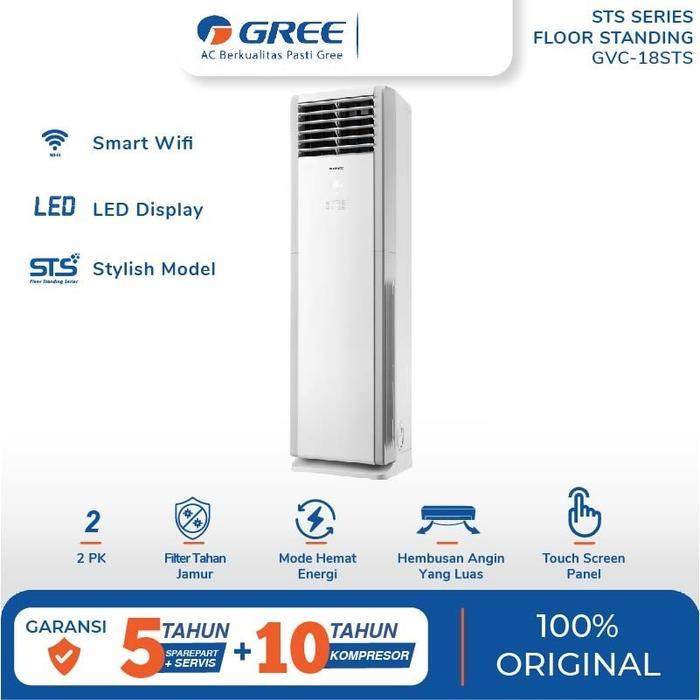 GREE AC STANDING FLOOR 2 PK SMART WIFI TOUCH SCREEN