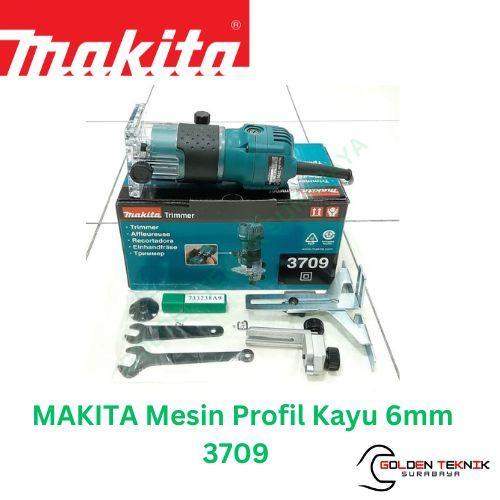 MAKITA 3709 Mesin Profil Kayu 6mm / Trimmer 3709