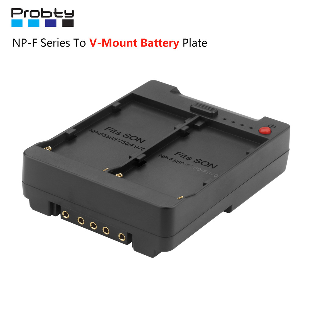 Probty Np-F970 Np-F Series Battery To V-Lock V-Mount Buckle Bracket Adapter Converter For Sony Anton