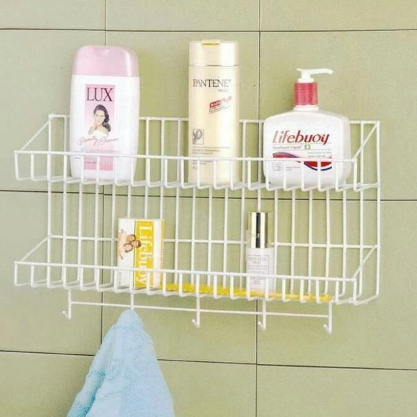 Ikea Home - Rak Shampo Sabun / Rak Bumbu Dapur Gantung / Rak Kamar Mandi 2 Susun