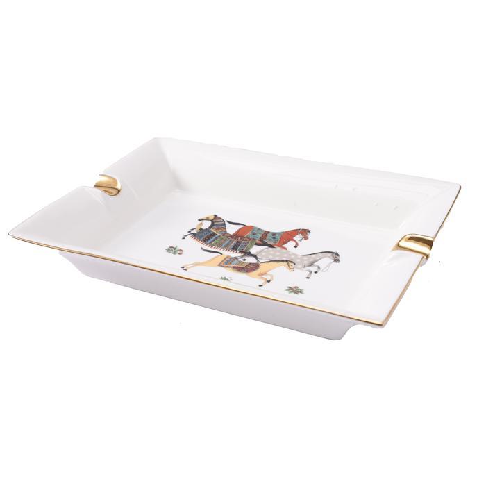 Ceramic Ashtray 2 Slot Ashtray