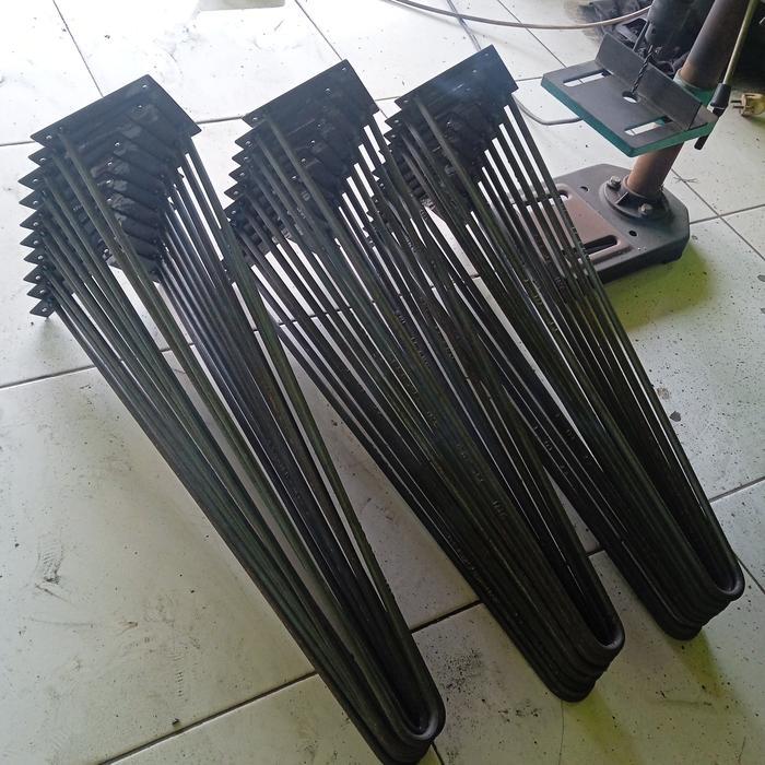 Kaki Meja Besi / Hairpin Tinggi 70Cm