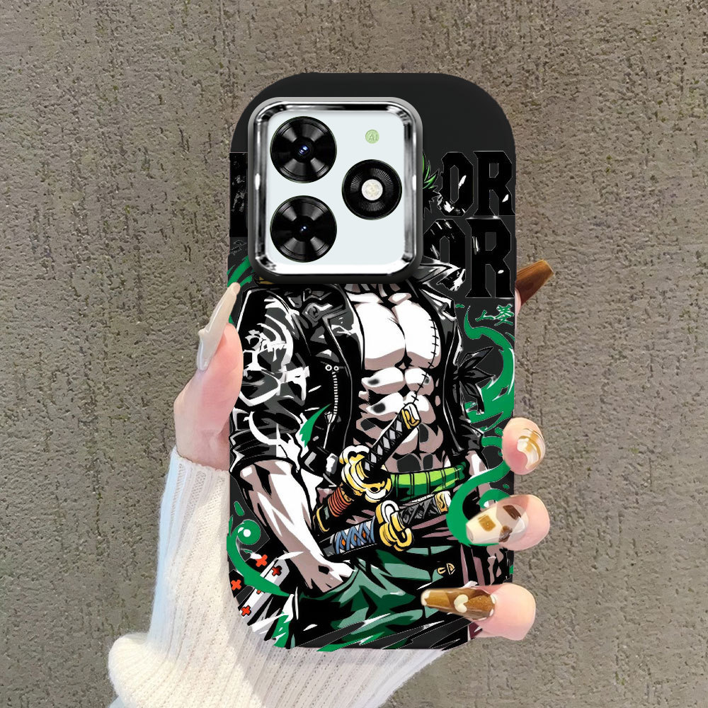 Infinix Smart 5 6 7 8 Pro Plus 9 Note 12G96 Zero 30  casing handphone terbaru One Piece - Zoro  kesi