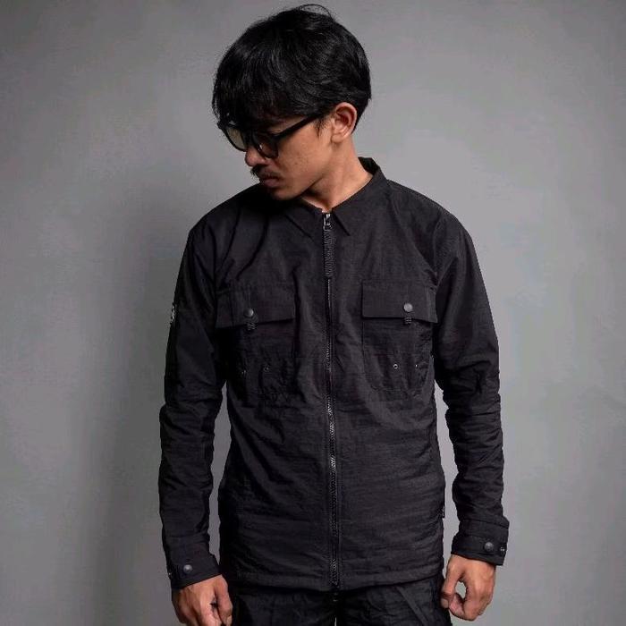 Troublemaker-Overshirt Jacket-Connoisseur Black Casual Jaket