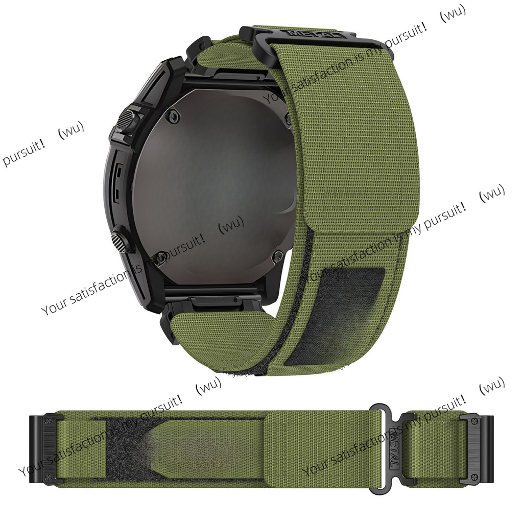 Applicable To Garmin Nylon Canvas Strap Two 22Mm26Mm Alpine Nylon Loop Velcro Strap