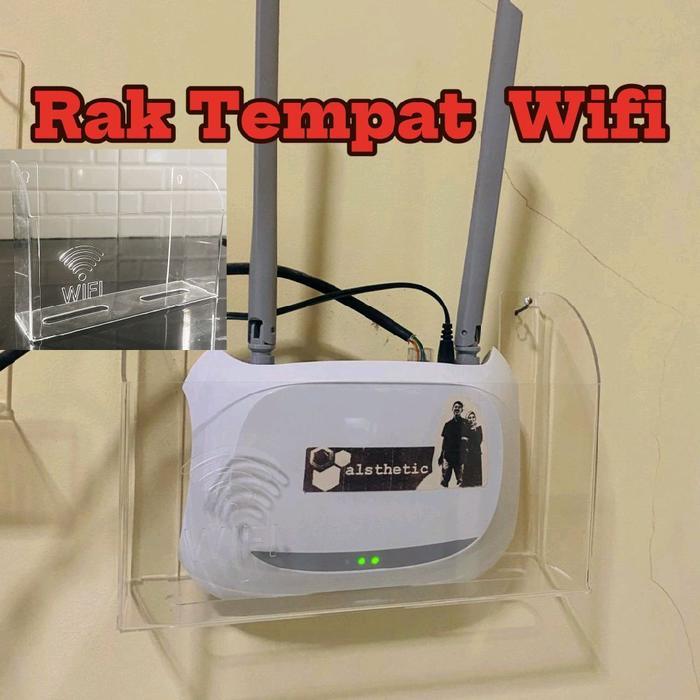 [Banting Harga] kotak Wifi Tempat Router Wifi Rak untuk Router Rak dinding