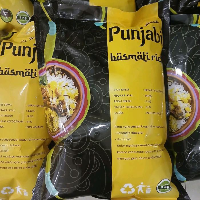 y5h9- Beras Basmati Punjapi Asli Dari Arab Saudi Isi 5 Kg