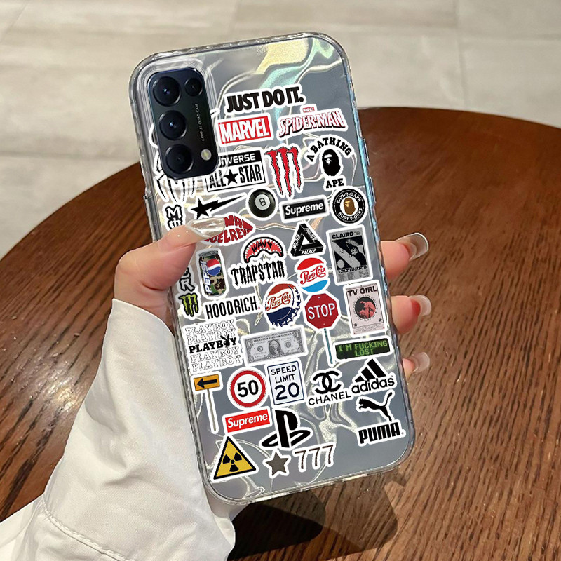 Casing Hp OPPO Reno 5 4G Reno 5 5G Reno5 Reno 5K 5G Reno5 K Find X3 Lite Case Casing Pola Pola kepri