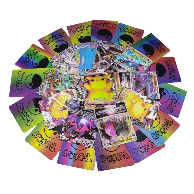 Pokemon Card Transparent PlasticBox English Pikachu Charizard Mewtwo VMAX VSTAR Flash Rare Battle Ga