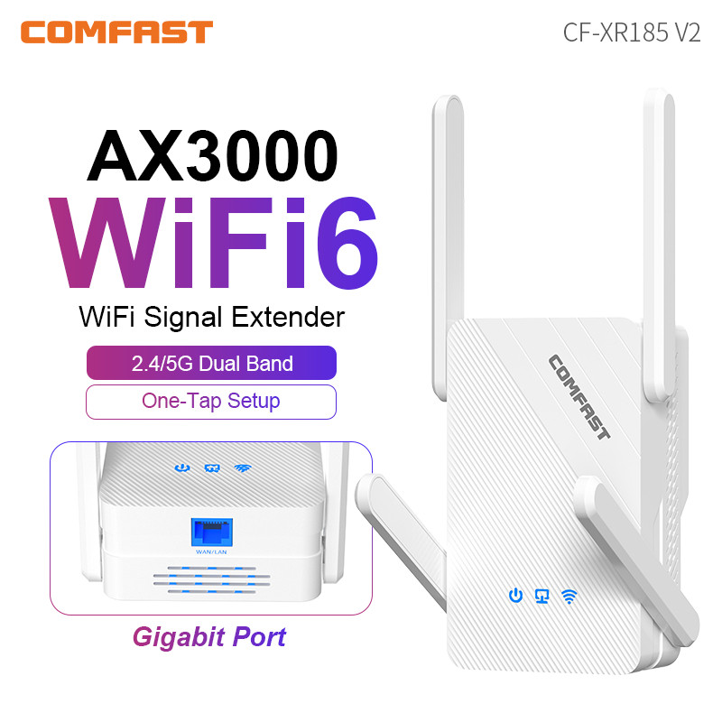 Comfast Ax3000 Wifi 6 Extenders 3000Mb 2.4G&5Ghz Dual Band Wireless Repeater Ax1800 Gigabit Router