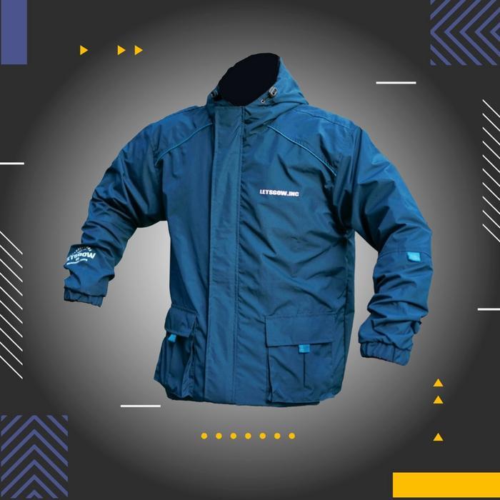 Jaket Motor Pria Wanita Waterproof Parasut Tebal Anti Angin Parka Sport Original