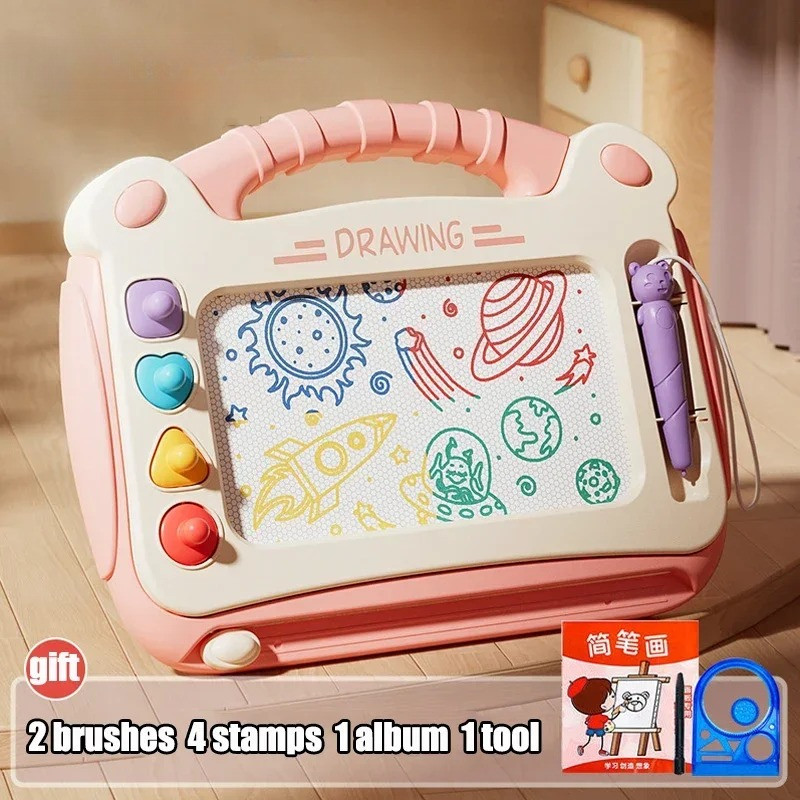 Cartoon Drawing Board Baby Puzzle Magnetic Writing Board Toy Graffiti Magnetic Drawing Board