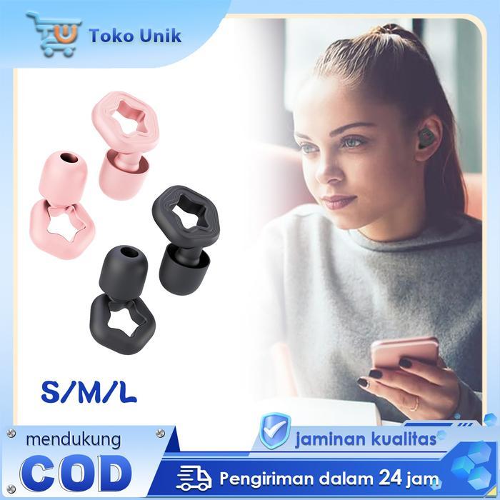 Sale Penutup Telinga 3 Pair Earplugs Tidur Penyumbat Telinga Anti Bising Penutup Telinga Berenang