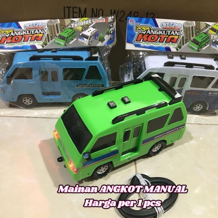 Hotkidz _ Mainan Mobil Angkot-Limosin Anak Lampu Jalan Manual Bunyi Telolet Anak