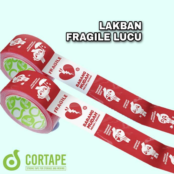 New LAKBAN FRAGILE LUCU - JANGAN DIBANTING - CORTAPE
