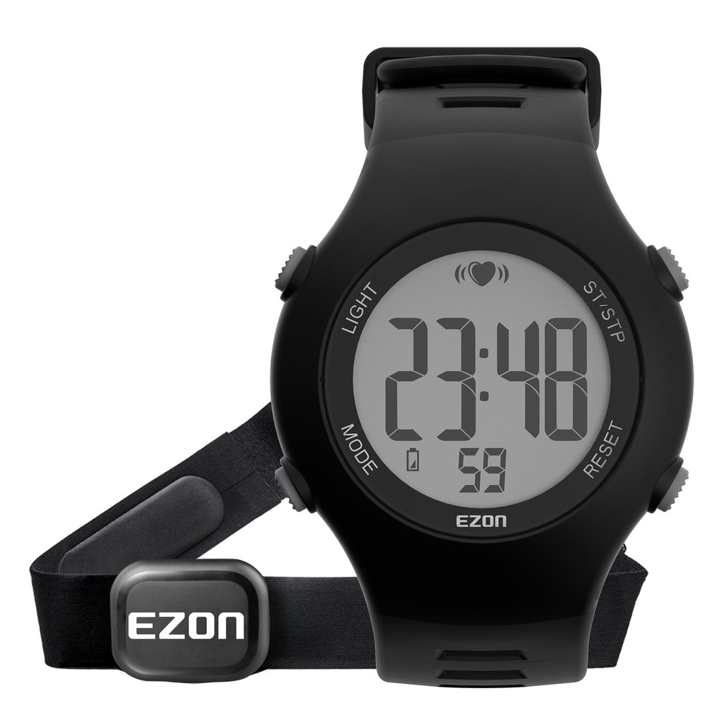 Heart Rate Monitor Running Sports Watch with Chest Strap Exercise Heart Rate Monitor chronograph
