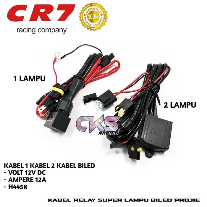 KABEL RELAY SUPER LAMPU HID PROJECTOR BILED PROJIE LED MOTOR MOBIL H4 1 LAMPU DAN 2 LAMPU 12 VOLT