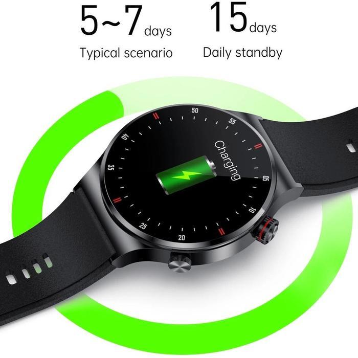 PRODUK ORIGINAL LIGE JAM TANGAN PINTAR PRIA PANGGILAN BLUETOOTH SENTUH PENUH JAM TANGAN OLAHRAGA EKG