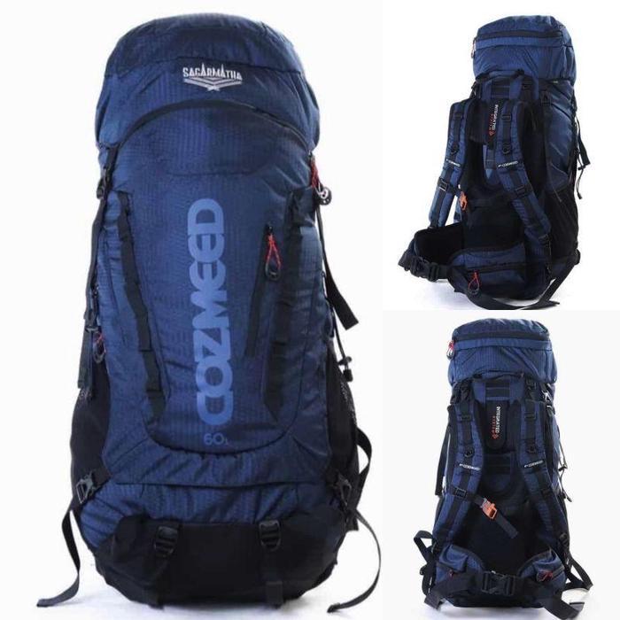 186 Gunung Carrier Cozmeed Sagarmata 60L Raincover Original Double Fra