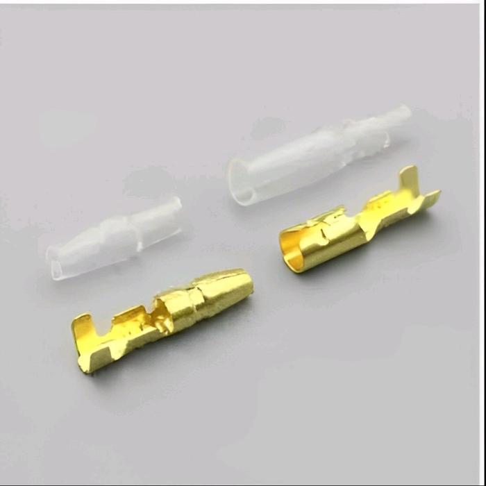 Sekun bulat 4mm Konektor Kabel Jumper Mobil Motor Listrik Bullet lampu
