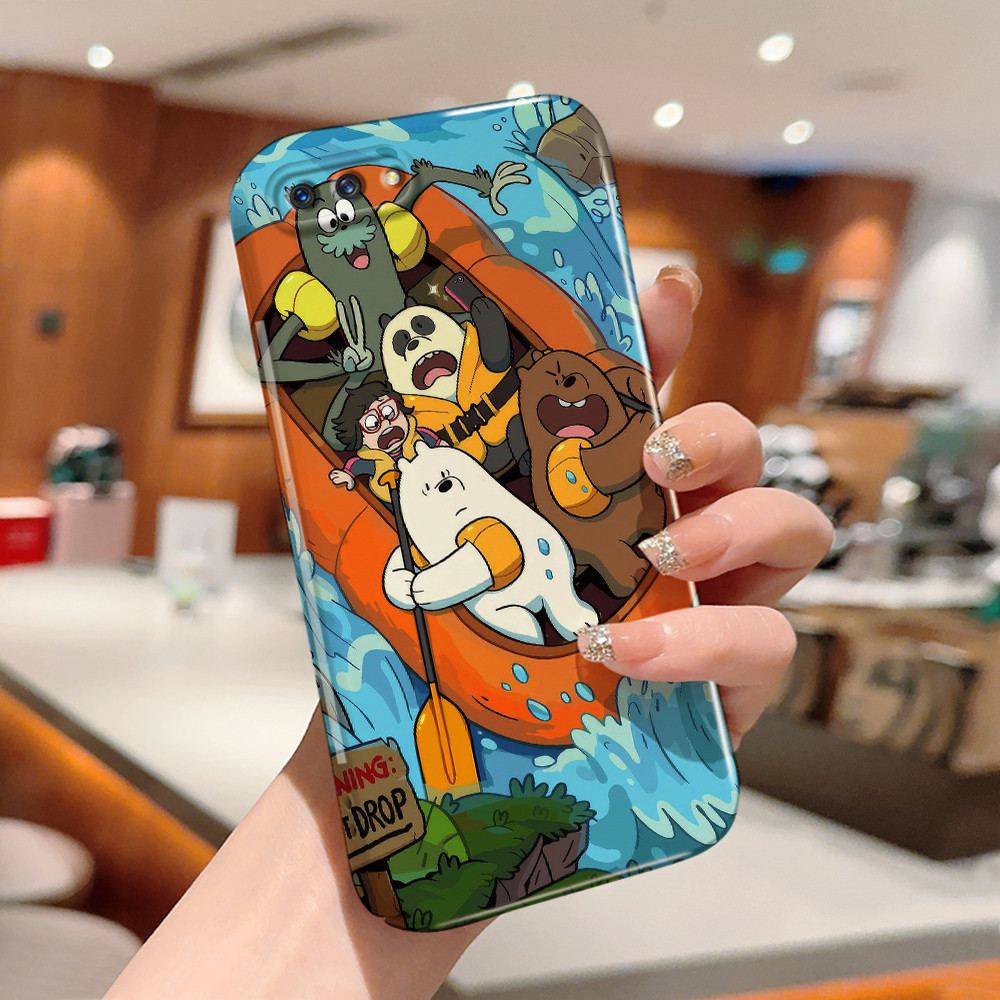 Hard case Akrilik Feilin Kompatibel Untuk OPPO A3S A5 2020 A5S A7 A9 2020 A12 A12S A12E aesthetics p