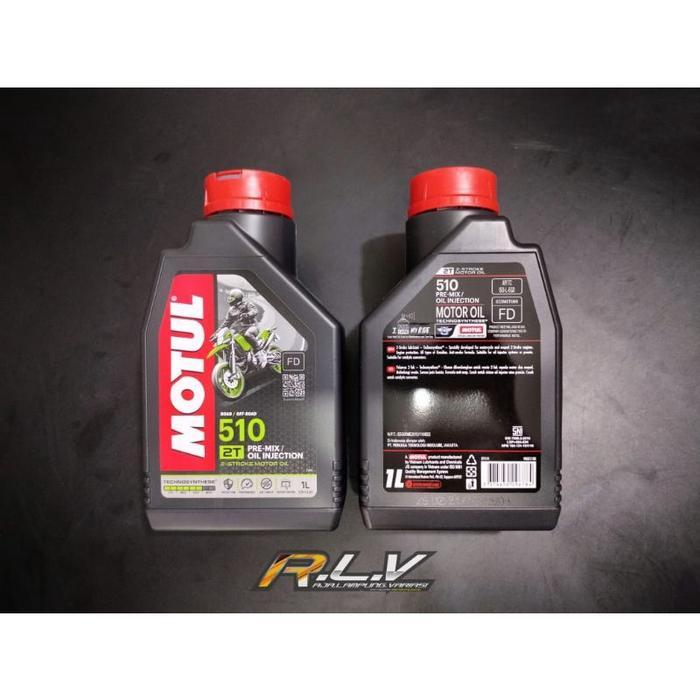 OLI SAMPING MOTUL 510 2T 1 LITER OLSAM MOTUL PRE-MIX OIL IJECTION RX KING NINJA F1ZR NSR oli 2 motul