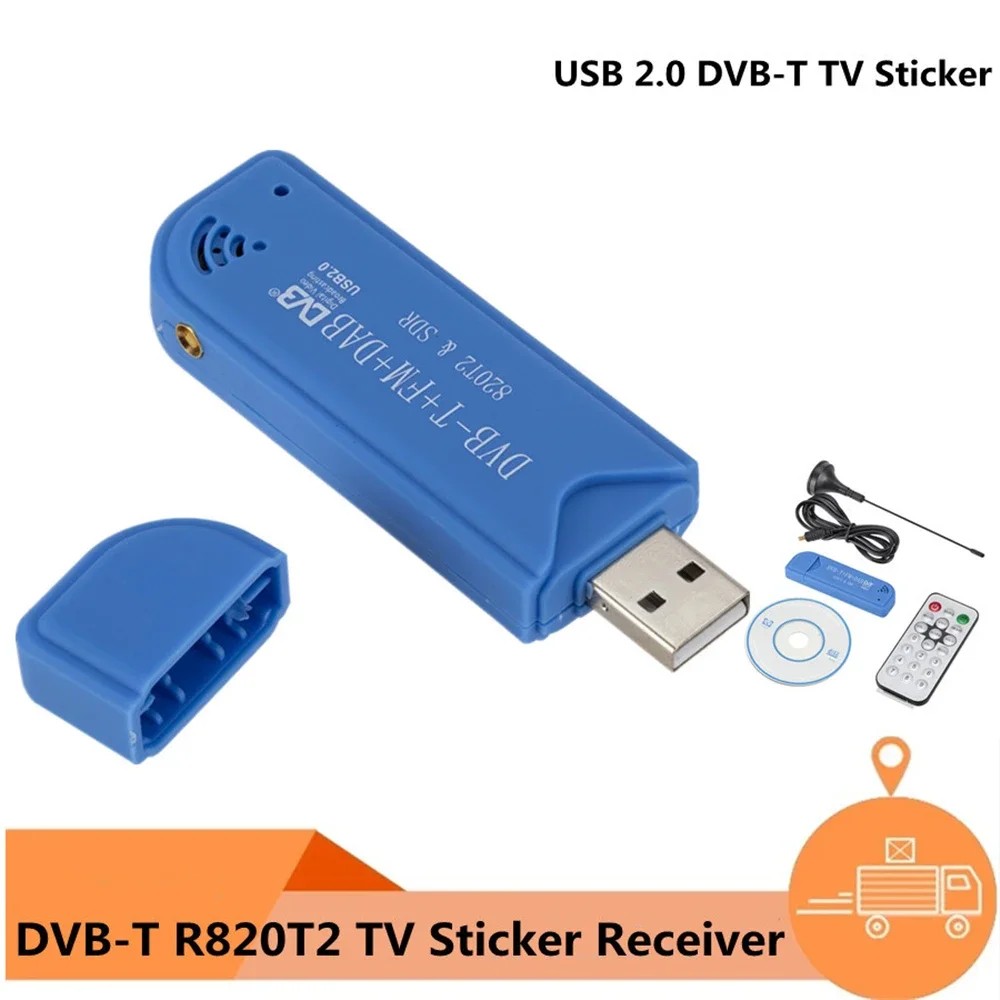 TERBARU Mini Portable TV stick 820T2 FC0012 Digital USB 2.0 TV Stick DVB-T + DAB + FM RTL2832U Suppo
