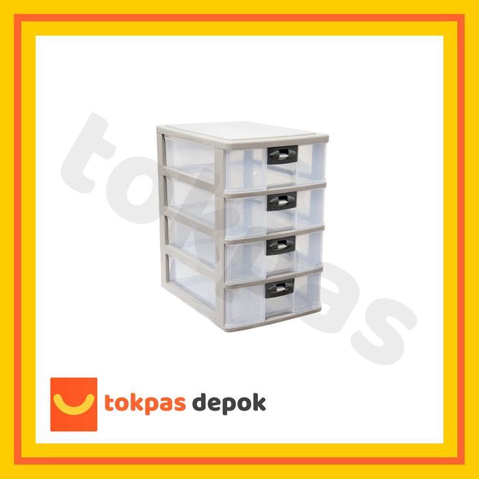 Laci Plastik Pressa Susun 4 Lion Star Pr 34 A 4 Kabinet Container Kertas