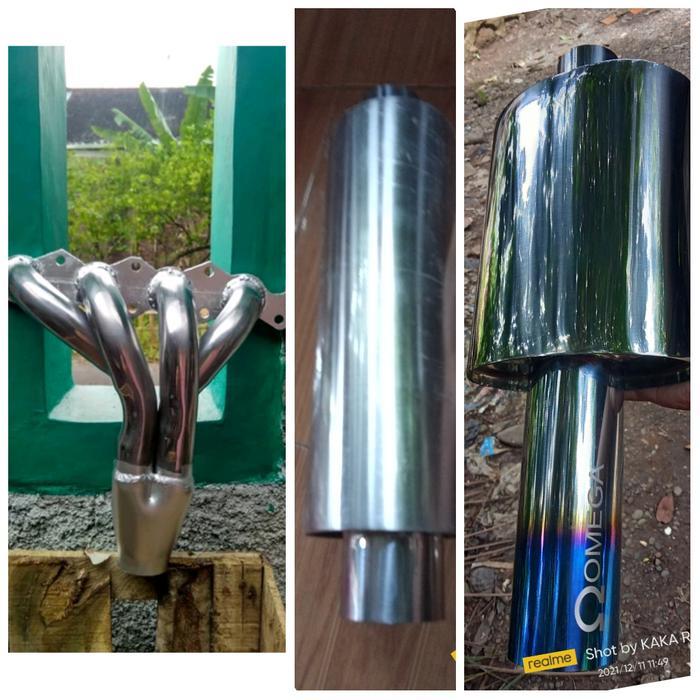 header Baleno lama 41 paket resonator Muffler omega