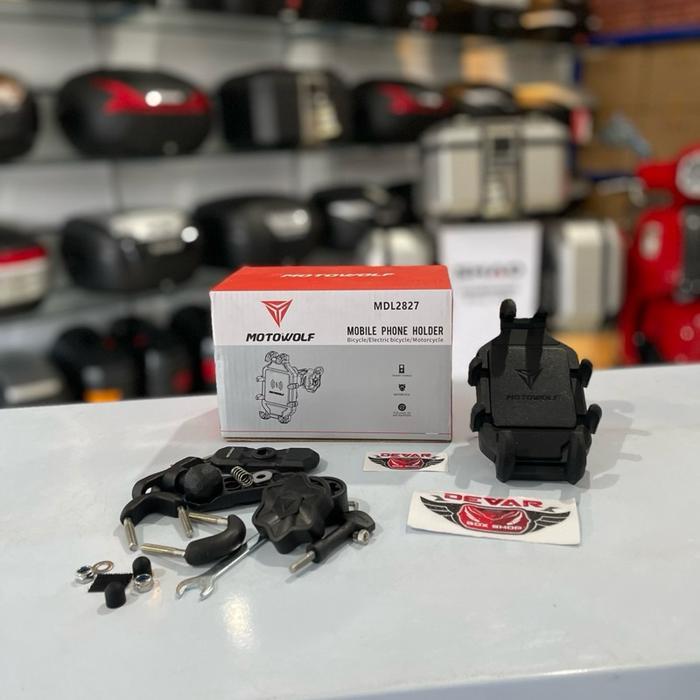 Phone Holder Motowolf Lobster. Stang Sepeda Motor Holder Hp Motowolf