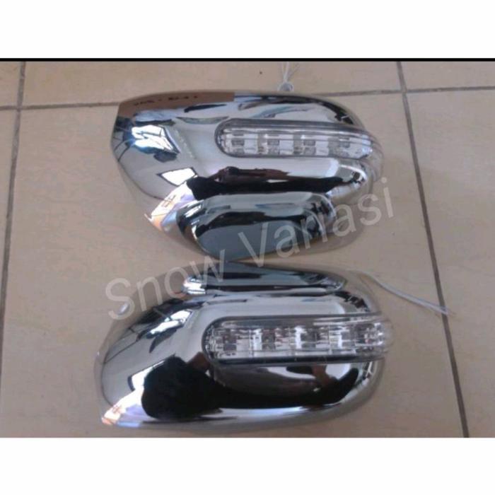Cover Spion Innova Lama 2005 2015 lampu LED sein besar chrome