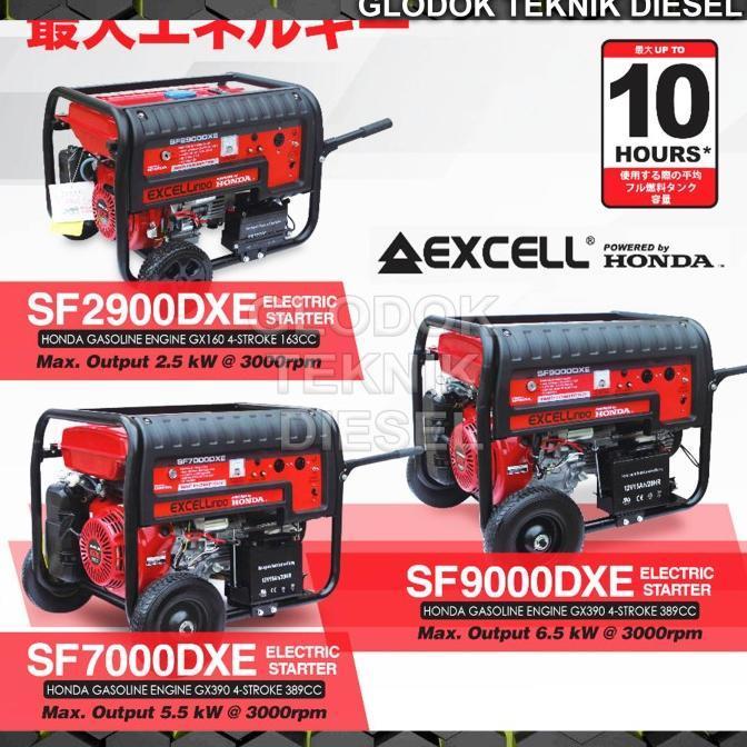 ready HONDA Genset Generator Bensin 2500 Watt Electric Starter SF 2900 DXE murah