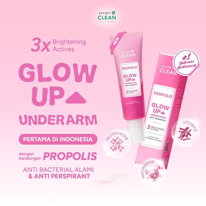 75r2- [Ria Ricis Special Event 5In1] Secret Clean Propolis Glow Up Underarm With Anti