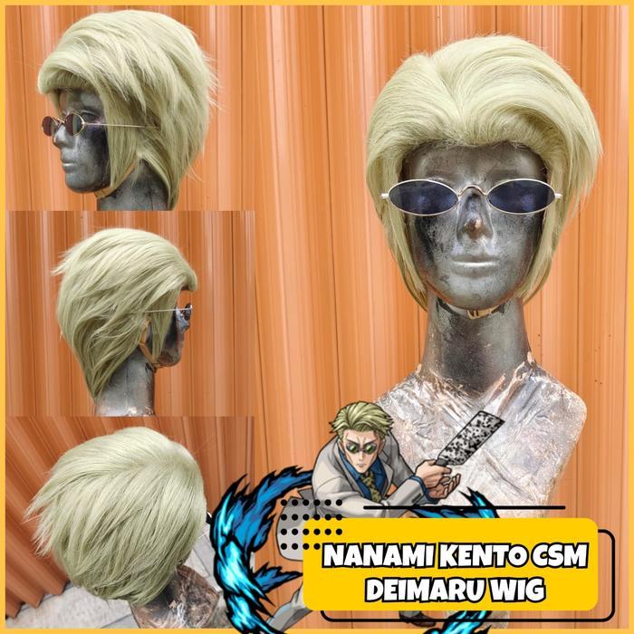 Wig Cosplay Anime Jujutsu Kaisen Kento Nanami Rambut Palsu Deimaru Best Seller