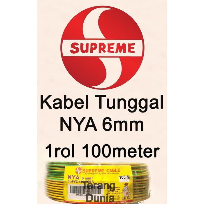 Kabel Tunggal 6mm Supreme Kabel Supreme NYA 6mm Kabel NYA 6mm