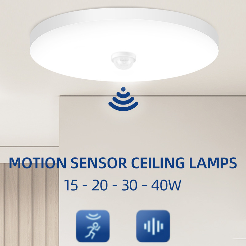 PIR Motion Sensor UFO Ceiling Lamp 15w 20w 30w 40w Automatic Sensor Switch Modern Ceiling Lighting