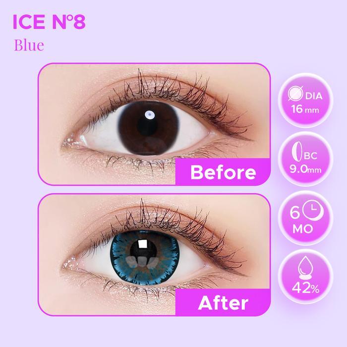 4o78- Spex Symbol Softlens Ice N.8 Color (Pink, Blue, Green) By Exoticon Softlens Baby Eyes