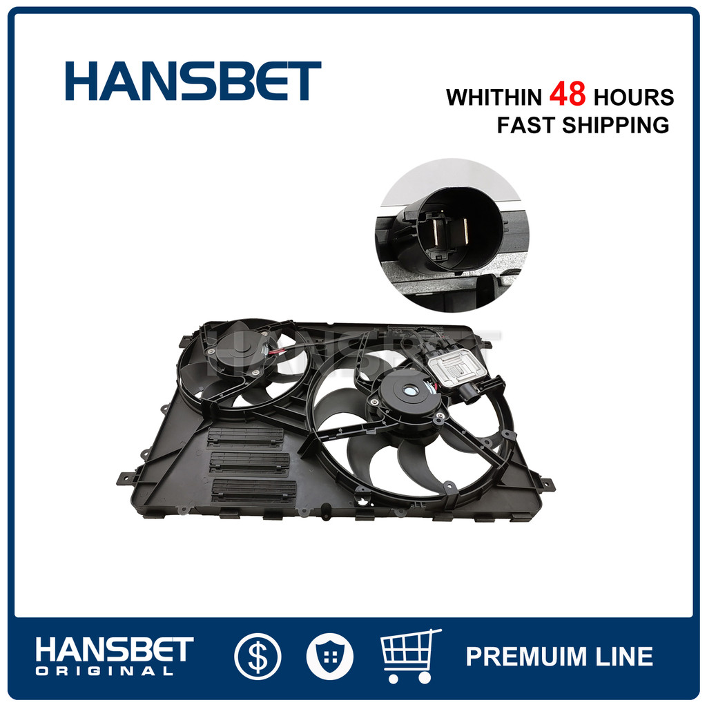 Radiator Cooling Fan Motor Assembly Fit Land Rover 12-16 Range Rover Evoque LR045248 LR024292