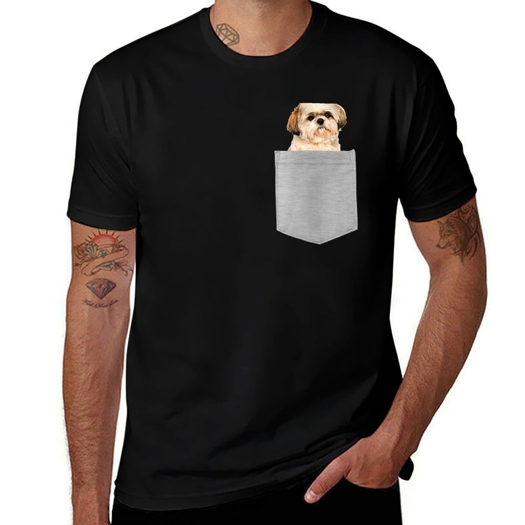 man man designer Tzu T-Shirt T-Shirt for shirt man graphic tees t Pocket t for shirt shirts Shih t