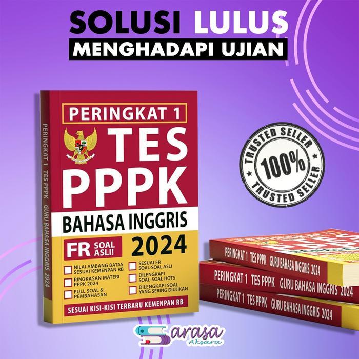 [Voucher] BUKU PERINGKAT 1 PPPK GURU BAHASA INGGRIS 2024 TERLENGKAP