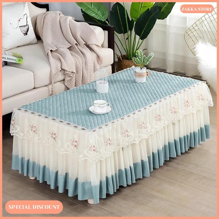 Zakka Store Cod Taplak Meja Persegi Panjang Renda / Taplak Meja Modern Renda / Taplak Meja Tamu