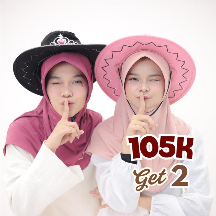 3P9U9- Alana Bergo Ukuran M Jersey Premium Hijab Pramuka