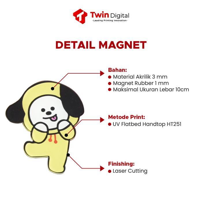 Cetak Custom Tempelan Kulkas - Tempelan Magnet