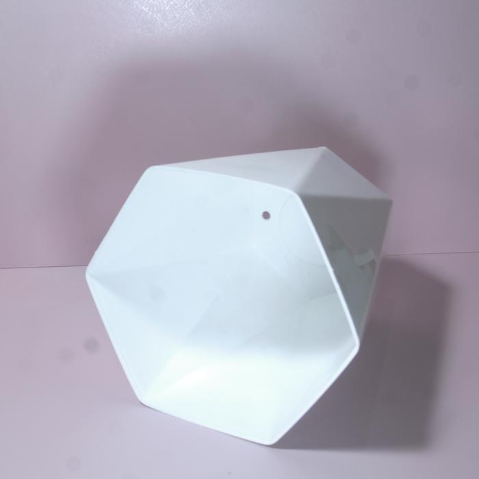 Gardening Mikha Pot Queen/Pot Bunga Plastik Hexagon Unik Pot Tanaman Indoor Dan Outdoor 25Cm