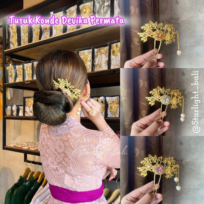 STARLIGHT BALI - Tusuk Konde Devika Permata/ Aksesoris Hairdo / Aksesoris Rambut/ Aksesois Bali /
