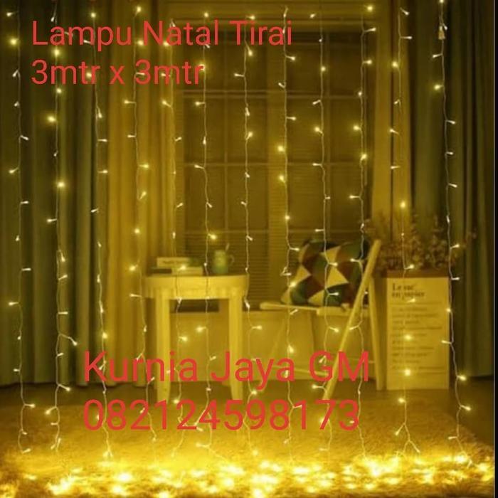 LAMPU NATAL TIRAI LED / LAMPU NATAL TIRAI LED 3X3MTR /TUMBLR NET LED