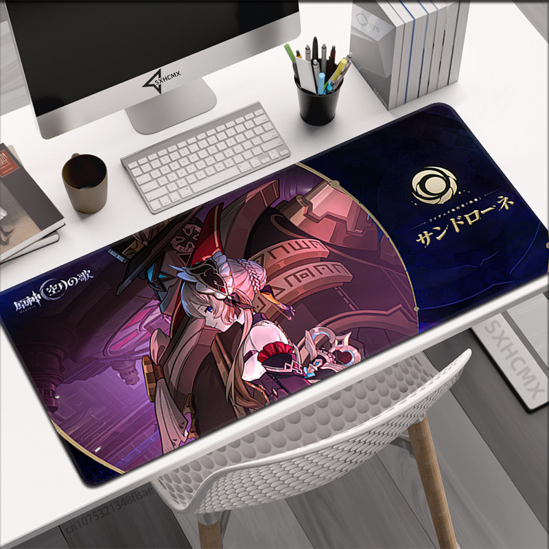 Genshin Impact Sandrone Mousepad Song of The Welkin Moon HD Printing Computer Gamer Locking Edge